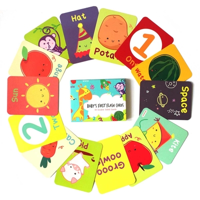 Các tông màu xám Thẻ Flash tùy chỉnh Logo OEM In Flashcard nhận thức