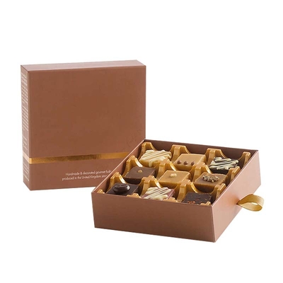 Nine Grids Chocolate Hộp các tông cứng Cấp thực phẩm Hộp lưu trữ ngăn kéo nhiều lưới