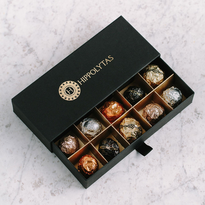 Nine Grids Chocolate Hộp các tông cứng Cấp thực phẩm Hộp lưu trữ ngăn kéo nhiều lưới