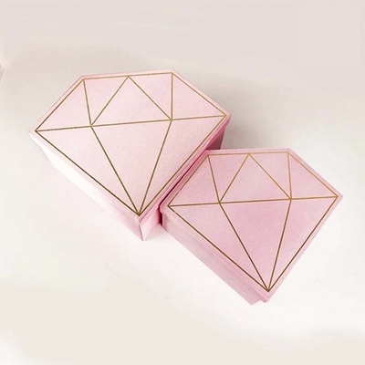Hộp hoa kim cương in tùy chỉnh FSC Hộp hoa hồng kim cương dập nóng bằng vàng