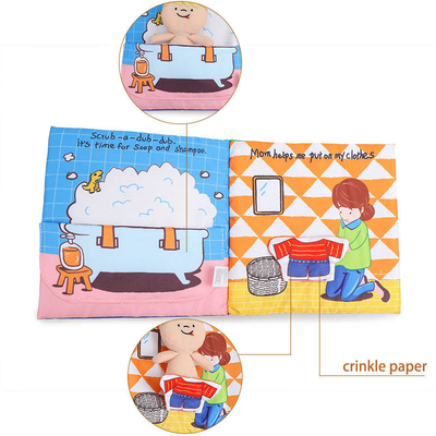 Gloss Matt Lamination Soft Fabric Book Kid Children In sách yên tĩnh
