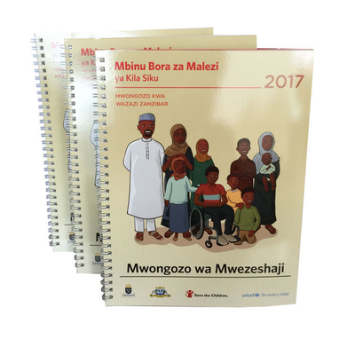 Sách giáo khoa Spiral Bound 100gsm 120gsm 140gsm Sách bìa mềm
