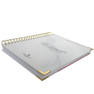 A6 Bìa cứng Xoắn ốc Máy tính xách tay In sách Bài tập In OEM ODM