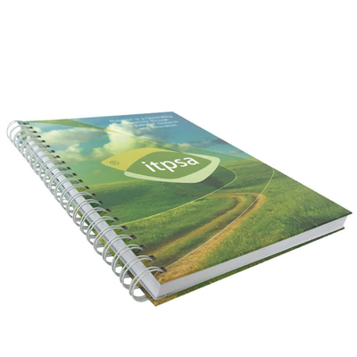 A6 Bìa cứng Xoắn ốc Máy tính xách tay In sách Bài tập In OEM ODM