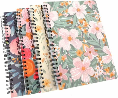 5.5&quot;X8.5'' 6&quot;X9&quot; 8.5&quot;X11&quot; Sổ ghi chép xoắn ốc In nhật ký sổ phác thảo có giới hạn dây