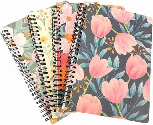 5.5&quot;X8.5'' 6&quot;X9&quot; 8.5&quot;X11&quot; Sổ ghi chép xoắn ốc In nhật ký sổ phác thảo có giới hạn dây