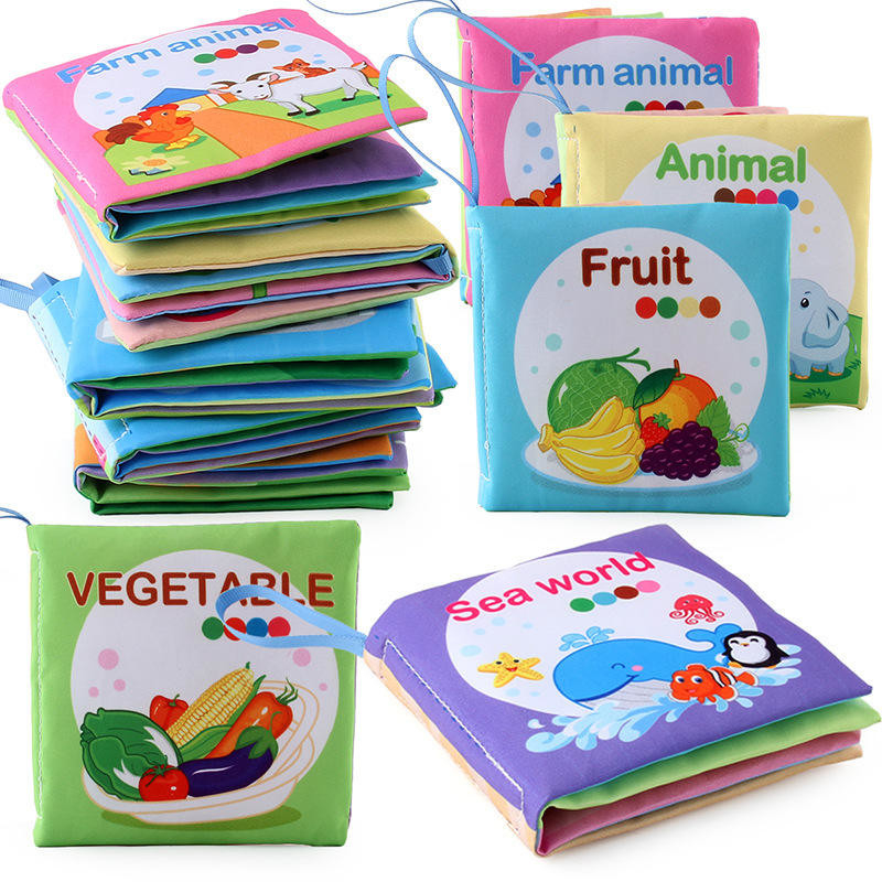 Đồ Chơi Montessori Sách Sơ Sinh Giác Quan Sách Hoạt Động Kỹ Năng Sống Cơ Bản Cho Bé 18 Tháng Tuổi