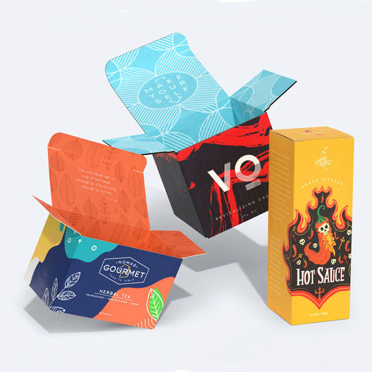 Logo OEM Hộp gấp hộp các tông màu Pantone CMYK Hộp các tông có thể gập lại
